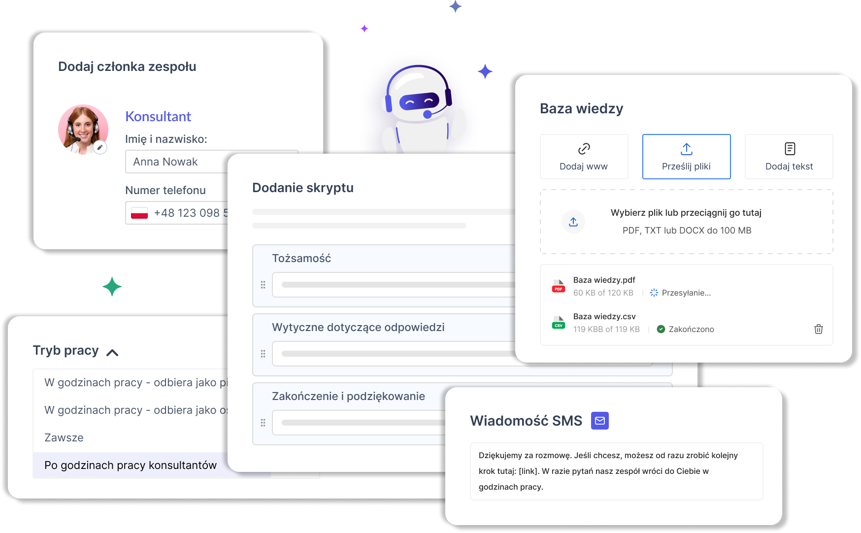 Konfiguracja asystenta telefonicznego AI w panelu CallPage